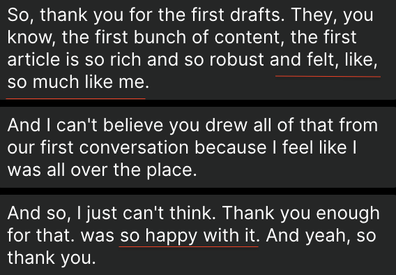 conversion copywriter megan kachigan testimonial